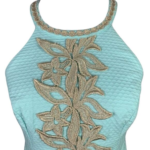 •CCO SALE• LILLY PULITZER Sleeveless Pearl Shift Dress *Whisper Blue - Picture 4 of 13